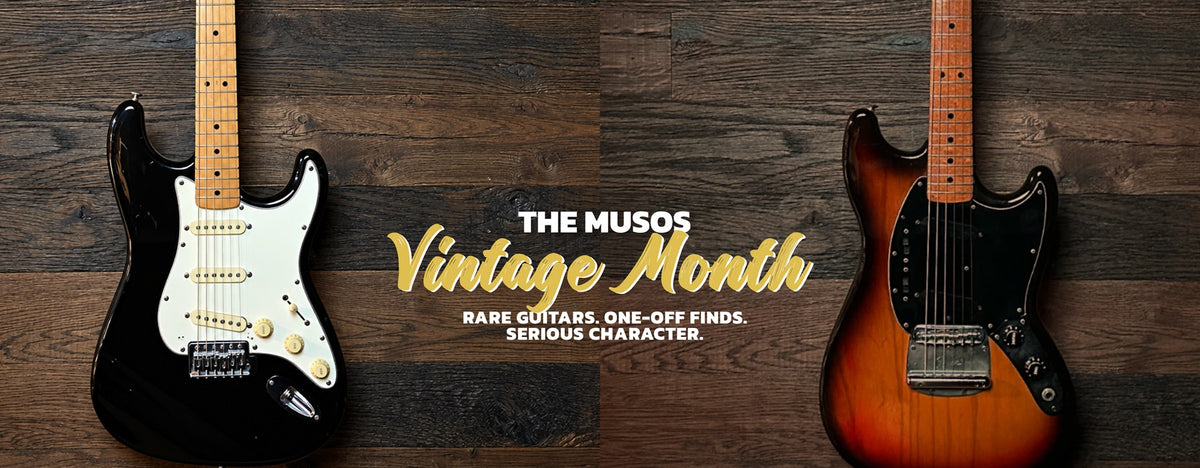The Musos Vintage Month: Rage Guitars. One -Off Finds. Serious Character. VINTAGE. RARE. READY TO PLAY.