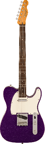 Fender Squier Classic Vibe Baritone Custom Telecaster Purple Sparkle Electric Guitar