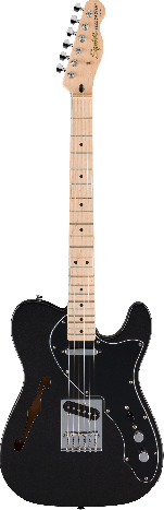 Fender Squier FSR Affinity Thinline Telecaster Metallic Black Electric Guitar