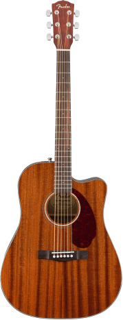 Fender CD-140SCE Acoustic Guitar - Walnut Fingerboard - All-Mahogany w/Case
