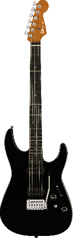 Charvel Pro-Mod DK24 HH 2PT EB, Ebony Fingerboard, Gloss Black