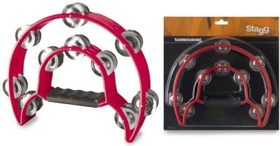 Stagg - Cutaway Plastic Tambourine With 20 Jingles