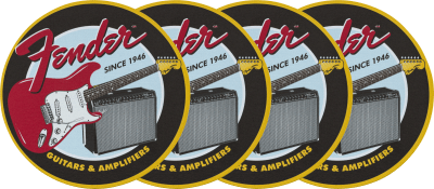 Fender 1946 Guitars & Amps Coaster Set