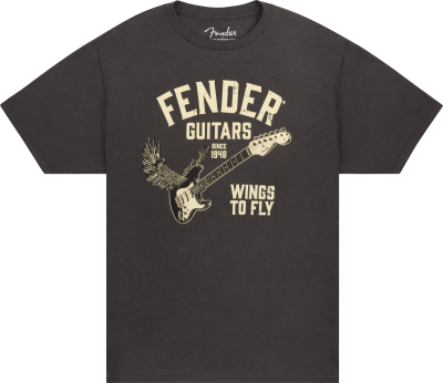 Fender Wings To Fly T-Shirt, Vintage Black, XL