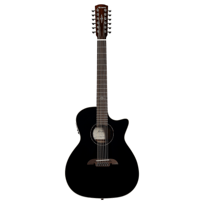 Alvarez Artist Grand Auditorium 70CE12 Spr/Rw Black 12-String Acoustic Guitar