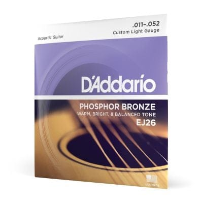 D'Addario EJ26 Phosphor Bronze Acoustic Guitar Strings 11-52