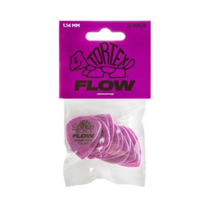 JIM DUNLOP - JPTF114 TORTEX FLOW Standard Player’s Guitar Picks Pack 1.14mm. Purple