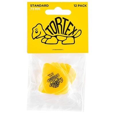 JIM DUNLOP - JP173 TORTEX Standard Player’s Guitar Picks Pack .73mm. Yellow