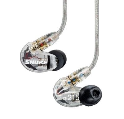 Shure SE215 Sound Isolating Earphones - Clear