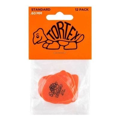 JIM DUNLOP - JP160 TORTEX Standard Player’s Guitar Picks Pack .60mm. Orange