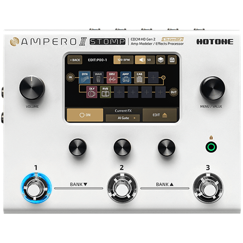 HOTONE Ampero ⅱ Stomp + Ampero Control Hotone Ampero II - Gen 2 Amp Modeler Effects Processor