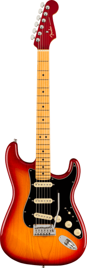 Fender American Ultra Luxe Stratocaster, Maple Fingerboard, Plasma Red Burst
