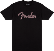 Fender� Spaghetti Logo Wavy Checker Tee, Pink Checker, XL