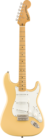 Fender Squier FSR Classic Vibe '70s Stratocaster Maple Fingerboard Vintage White Electric Guitar
