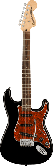 Fender Squier FSR Affinity Series Stratocaster Tortoiseshell Pickguard Black Electric Guitar