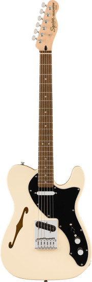 Affinity Series® Telecaster® Thinline, Laurel Fingerboard, Black Pickguard, Olympic White
