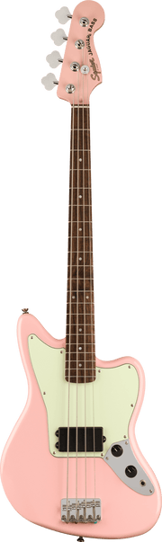 Squier FSR Affinity Series Jaguar Bass H, Laurel Fingerboard, Mint Pickguard, Matching Headstock, Shell Pink