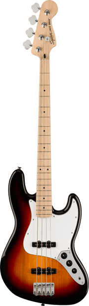 Affinity Series� Jazz Bass�, Maple Fingerboard, White Pickguard, 3-Color Sunburst