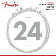 SuperSonicT 250B6 Bass VI Strings, Nickel-Plated Steel, Ball End, Gauges .024-.100