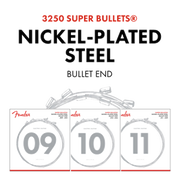 SuperSonicT Bullets� 3250L Guitar Strings, Nickel-Plated Steel, Bullet End, Gauges .009-.042