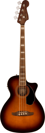 KingmanT Bass, Walnut Fingerboard, Black Pickguard, Shaded Edge Burst