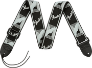 Monogrammed Strap, Black/Light Grey/Dark Grey, 2