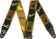 WeighLessT Monogram Strap, Black/Yellow/Brown, 2