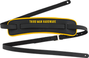 Fender x Third Man Hardware Leather Strap, Black/Yellow