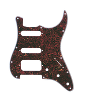 Pickguard, Stratocaster� H/S/S, 11-Hole Mount, Brown Tortoise Shell, 4-Ply