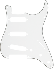 Pickguard, Stratocaster� S/S/S, 11-Hole Mount, Parchment P/B/P, 3-Ply
