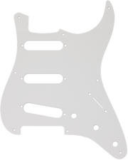 Pickguard, Stratocaster� S/S/S, 8-Hole Mount, White, 1-Ply