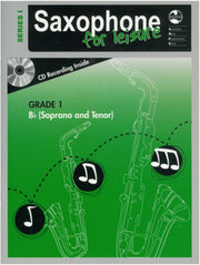 Saxophone For Leisure Grade 1 B Flat Bk/Cd Ser 1 - (Soprano Saxophone|Tenor Saxophone) AMEB Saxophone - AMEB. Softcover/CD Book