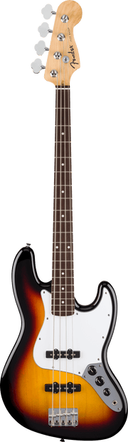 Standard Jazz Bass®, Laurel Fingerboard, White Pickguard, 3-Color Sunburst