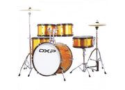 5 Piece Deluxe Junior Drum Kit Pack in Gold Sparkle