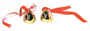 CPK Chinese style 3.75cm Brass bells w/ribbon