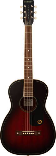 Jim Dandy™ Parlor, Walnut Fingerboard, Black Pickguard, Deep Cherry Burst