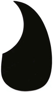 Acoustic Scratchplate Teardrop Style Black