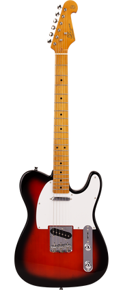 SX Vintage Series VET50 Tele Style Electric Guitar in 2 Tone Sunburst