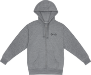 Fender� Spaghetti Small Logo Zip Front Hoodie, Athletic Gray, XXL