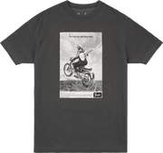 Vintage Ad Biker Tee, Graphite, M
