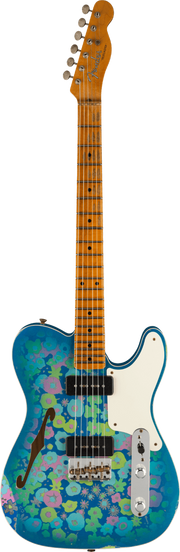 Fender Custom Shop Limited Edition Dual P90 Tele Relic, Maple Neck, Blue Floral