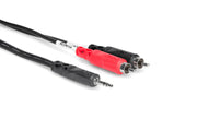CMR-210 - Stereo Breakout, 3.5 mm TRS to Dual RCA, 10 ft