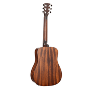 Cort Earth GO 3/4 acoustic-electric guitar - open pore - rear view