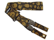 Clip-Lock Guitar Strap - Camo Skull