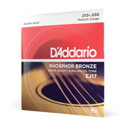 EJ17 Phosphor Bronze Acoustic Guitar Strings, Medium, 13-56