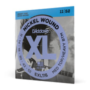 EXL116 Nickel Wound Electric Guitar Strings, Medium Top/Heavy Bottom, 11-52