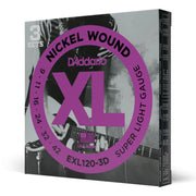 EXL120-3D Nickel Wound Electric Guitar Strings, Super Light, 09-42, 3 Sets