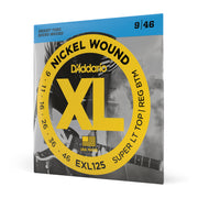EXL125 Nickel Wound Electric Guitar Strings, Super Light Top/ Regular Bottom, 09-46