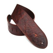 GMD35-BROWN Distressed Brown 3.5 inches Guitar Strap