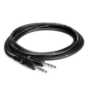 Hosa CSS-125 25ft Balanced Interconnect Cable - Black Coiled Cable with 1/4